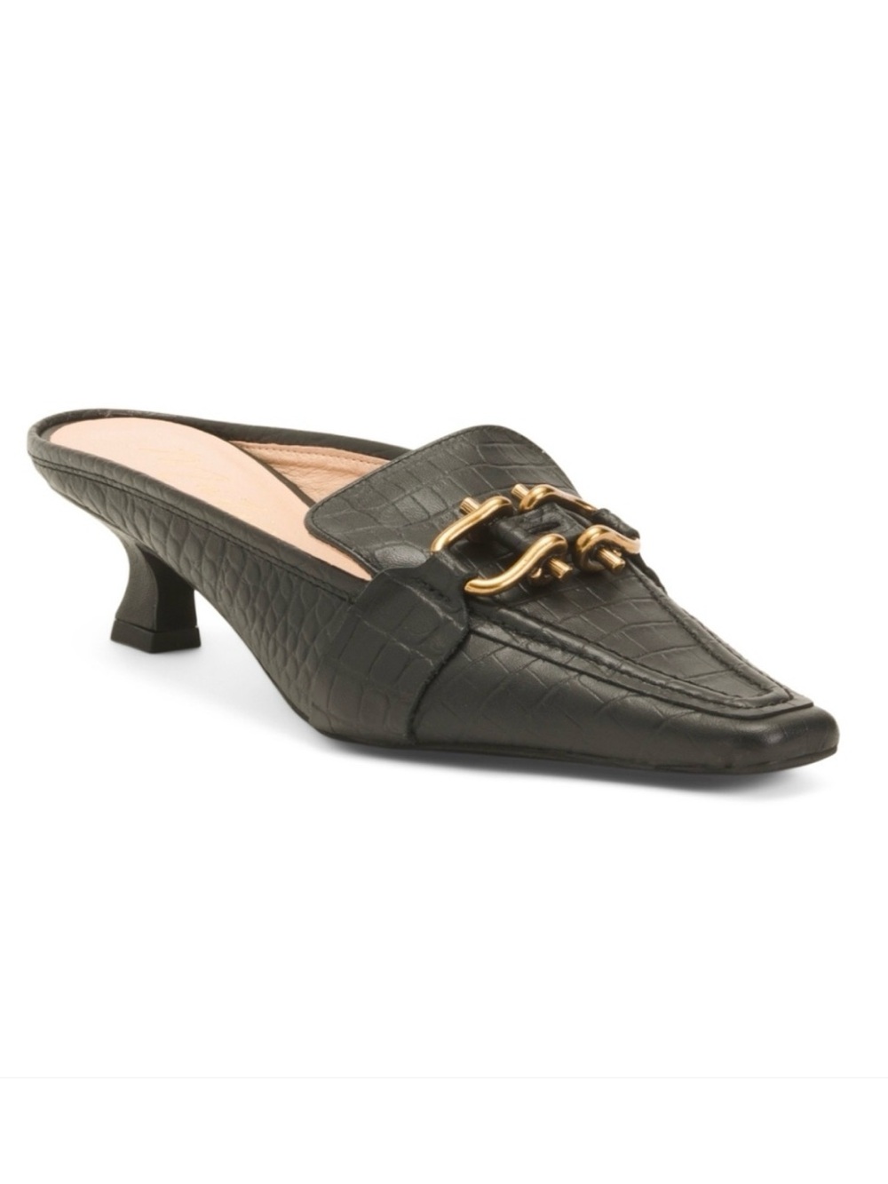 NEW Matisse Lee Croc-Embossed Kitten Heel Mule - Size 8